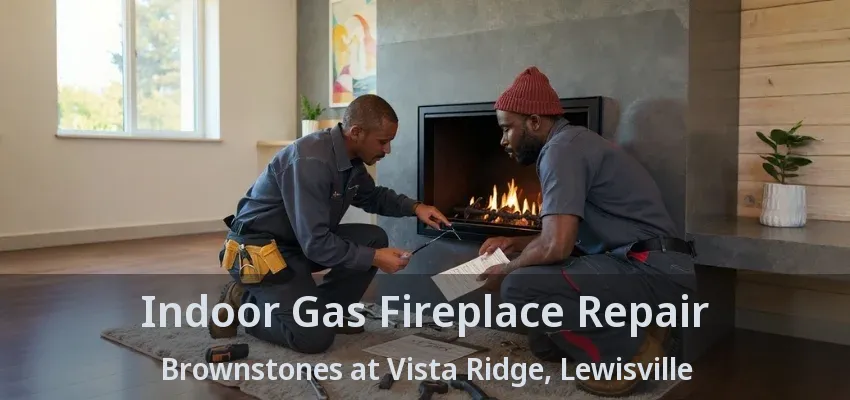Indoor Gas Fireplace Repair Brownstones at Vista Ridge, Lewisville - TX