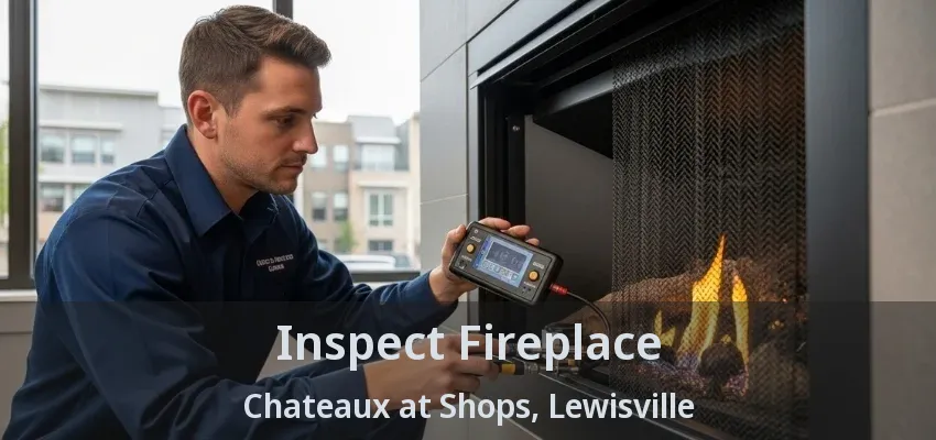 Inspect Fireplace Chateaux at Shops, Lewisville - TX