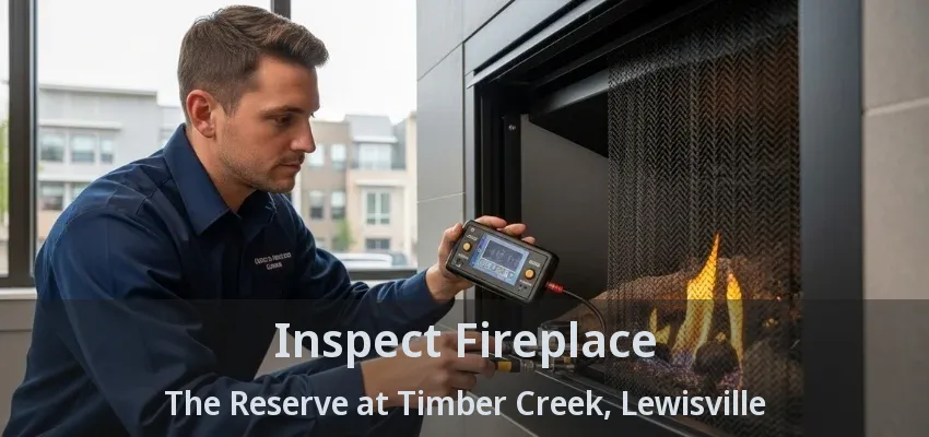 Inspect Fireplace The Reserve at Timber Creek, Lewisville - TX